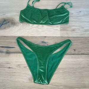 velvet triangl bathing suit